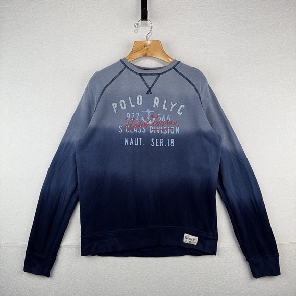 Ralph Lauren Other - Polo Ralph Lauren RLYC Boys XL 18-20 Navy Ombré Sweatshirt Sailing Yacht Club
